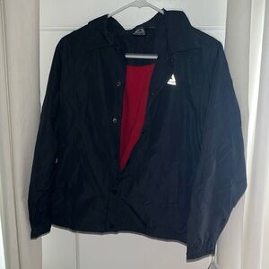 Reebok Boys Charcoal Black snap Up Jacket Size M NEW